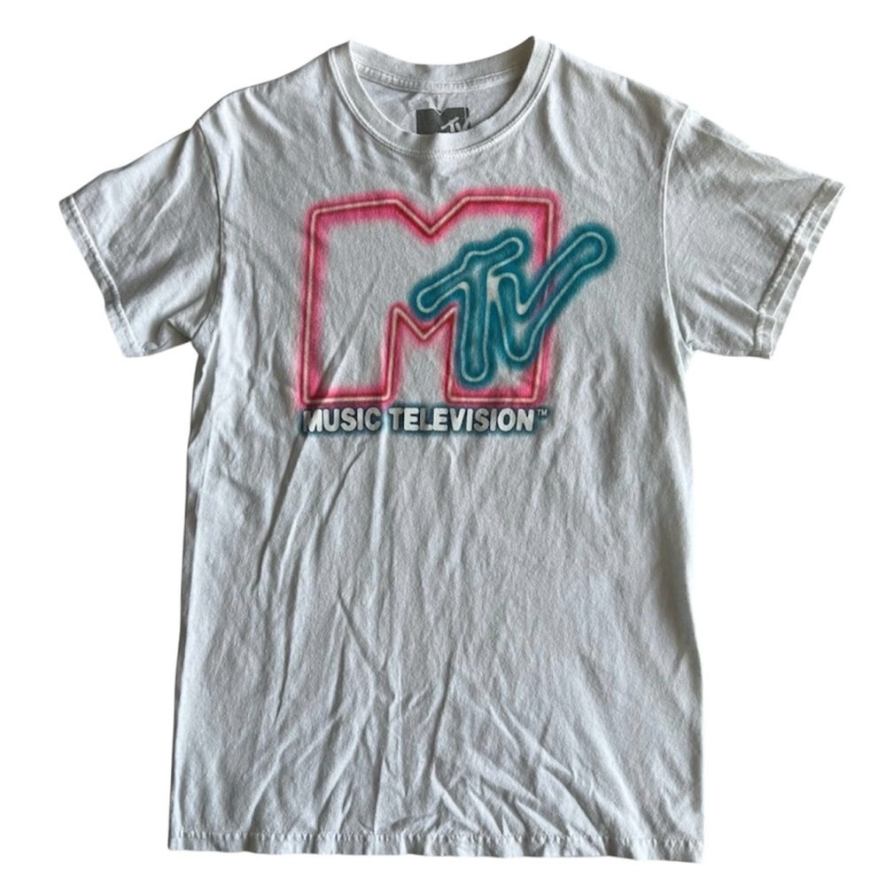 MTV Graphic Short Sleeve Tee - Small, White